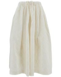 Comme des Garçons - Cotton Wide-Leg Trousers - Lyst