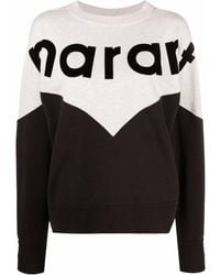 Isabel Marant - "houston" Bicolour Sweatshirt - Lyst