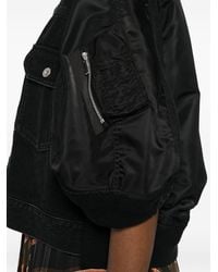 Sacai - Nylon And Denim Jacket - Lyst