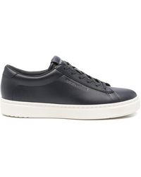 Emporio Armani - Leather Sneakers - Lyst