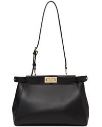 Fendi - My Peekaboo Small Leather Handbag - Lyst