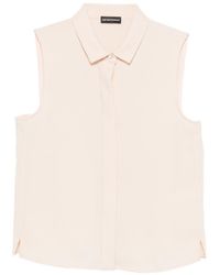 Emporio Armani - Sleeveless Blouse - Lyst