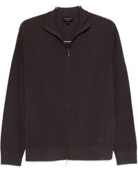 Emporio Armani - Chevron Cardigan - Lyst