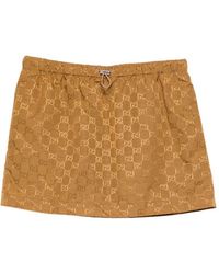 Gucci - Gg Nylon Mini Skirt - Lyst