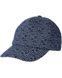 Fendi - Denim Baseball Cap - Lyst