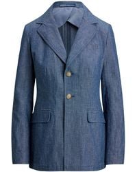 Polo Ralph Lauren - Chambray Single-Breasted Blazer - Lyst