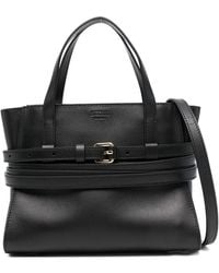 Moschino - Tie Me Small Leather Handbag - Lyst