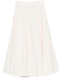 White Sand - Cotton Long Skirt - Lyst
