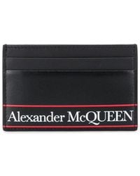 Alexander McQueen Portacarte con logo - Nero