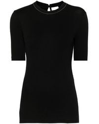 Brunello Cucinelli - Cotton Crewneck Sweater - Lyst