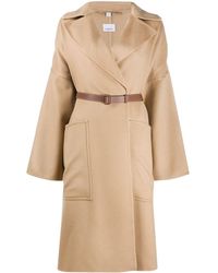 Burberry Belted Midi Coat - Brown