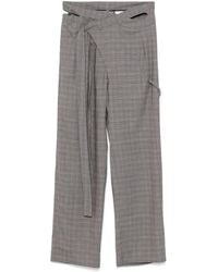 OTTOLINGER - Wool Blend Wrap Trousers - Lyst