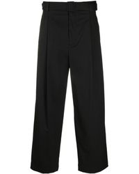 Emporio Armani - Wide-leg Tailored Trousers - Lyst