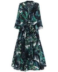 Samantha Sung - Aster Cotton Midi Dress - Lyst