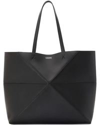 Loewe - Puzzle Fold Large Leather Tote - Lyst