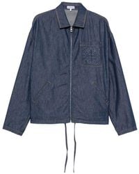Loewe - Denim Zipped Jacket - Lyst