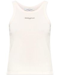 Maison Kitsuné - Logo Cotton Tank Top - Lyst
