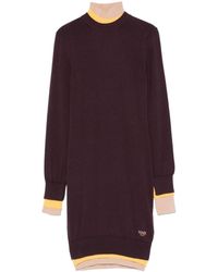 Fendi - Dress With Stand-Up Collar - Lyst