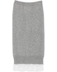 Ermanno Scervino - Cashmere Midi Skirt - Lyst