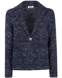 Base London - Cotton Blend Single-Breasted Jacket - Lyst