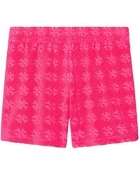 Tory Burch - Logo Cotton Shorts - Lyst