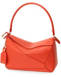 Loewe - Puzzle Featherlight Medium Leather Handbag - Lyst