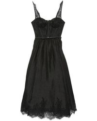 Zimmermann - Valiant Silk And Linen Midi Dress - Lyst