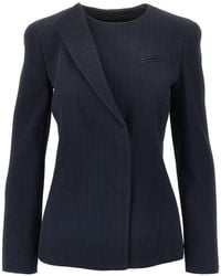 Emporio Armani - Wool Blazer Jacket - Lyst