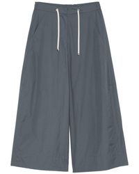 Max Mara - Cotton Wide-Leg Trousers - Lyst