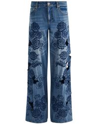 Alice + Olivia - Sidney Flared Leg Denim Jeans - Lyst