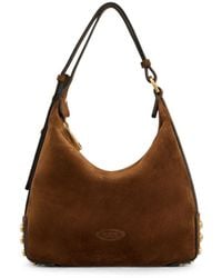 Tod's - Metal Dots Mini Leather Shoulder Bag - Lyst