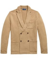 Polo Ralph Lauren - Wool-Cashmere Blazer Cardigan - Lyst