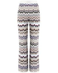 Missoni - Zig Zag Motif Wool Trousers - Lyst