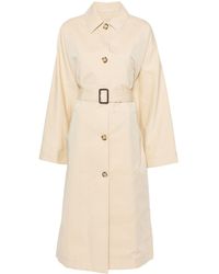 Totême - Cotton And Silk Blend Trench Coat - Lyst