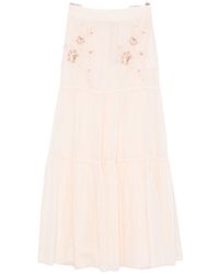 Ermanno Scervino - Cotton Long Skirt - Lyst