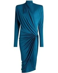 Balmain - Draped Midi Dress - Lyst