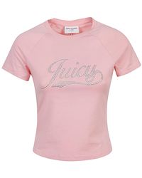 Juicy Couture - Logo Cotton T-Shirt - Lyst