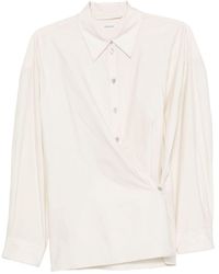 Lemaire - Cotton And Silk Blend Shirt - Lyst