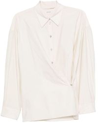 Lemaire - Cotton And Silk Blend Shirt - Lyst