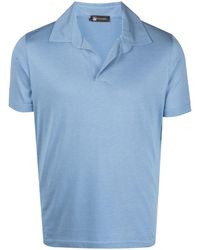 Colombo - Silk Blend Cotton Polo Shirt - Lyst