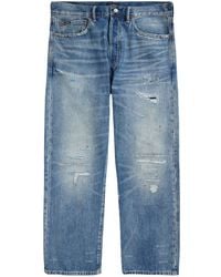 Polo Ralph Lauren - Distressed Straight-Leg Jeans - Lyst