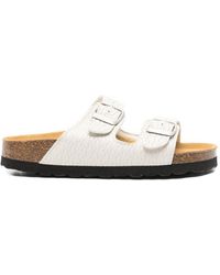 Woolrich - Two Bands Leather Sandals - Lyst