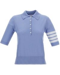 Thom Browne - Wool Polo Shirt - Lyst