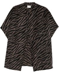Alysi - Wool Cape - Lyst
