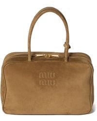 Miu Miu - Beau Suede Handbag - Lyst