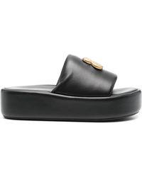 Balenciaga Micro Foam Flip Sandals in Black Lyst Australia