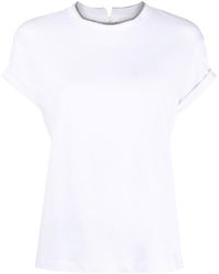 Brunello Cucinelli - Contrast Layered T-Shirt - Lyst