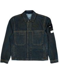 Stone Island - Denim Cotton Jacket - Lyst