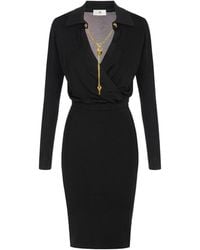Elisabetta Franchi - Midi Dress - Lyst