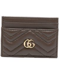 Gucci - Gg Marmont Leather Card Case - Lyst